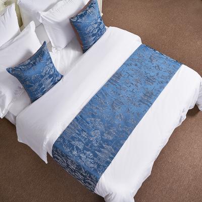 Geometric Pattern Hotel Bed Runner Bed Clothes Bed Linen Cushion For Adult