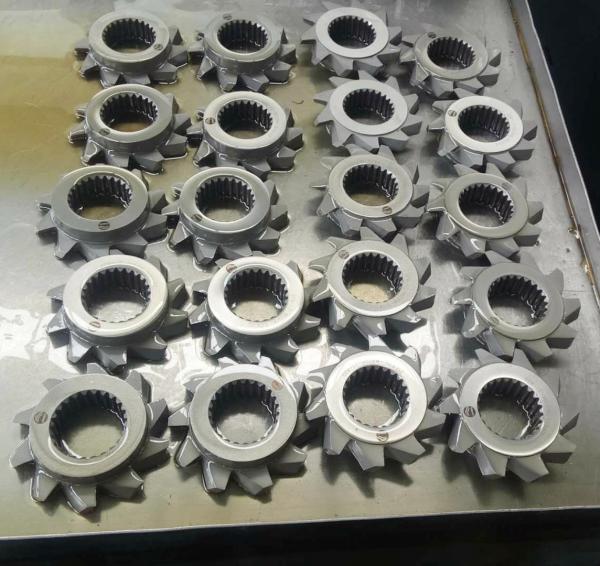PM HIP ZME Material Mixing Screw Elements , Double Extruder Screw Segments