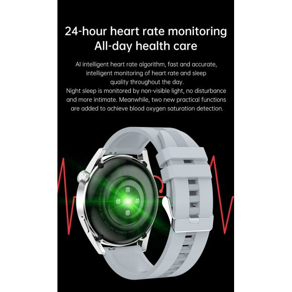 Smart Watches Ultra Heart Rate Blood Oxygen Blood Pressure Female Physiological Cycle Nfc Wireless Charging