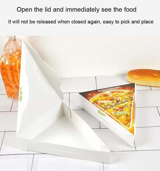 Triangle Shape Pizza Packaging Box Color Printing Kraft Corrugated