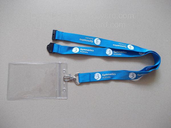 Printed neck lanyards for id cards, id badge lanyards wholesale,