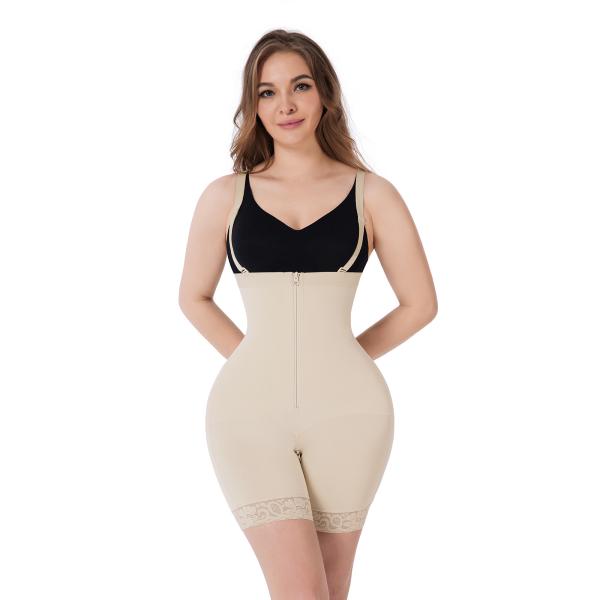Vêtements à la taille haute sans couture pour femmes pour contrôle du ventre épaisseur standard