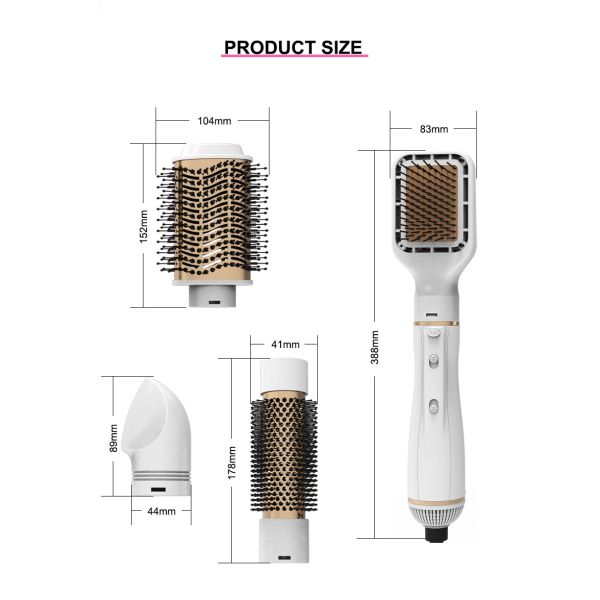 Заменимые раскручиватель и Curler волос чистят шнур питания щеткой 2.5m
