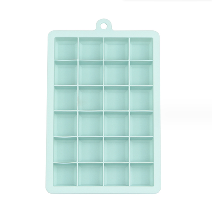 Ice Cream Makers Easy Release 15 Cavity 24 Cavity Silicone Ice Cube Trays with Lids