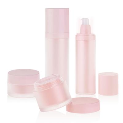 Pompe cosmétique en plastique 50g 120g TSA de lotion de conteneurs de rose