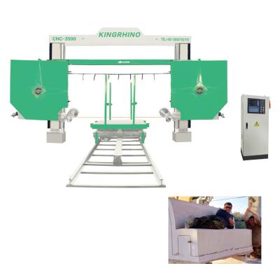 15kw CNC Diamond Wire Saw Cutting Machine For Marble Granite 3500x3500x2100mm