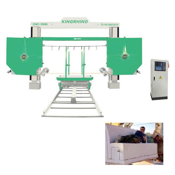 15kw CNC Diamond Wire Saw Cutting Machine For Marble Granite 3500x3500x2100mm