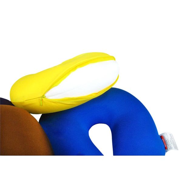 28*27CM Size Microbead Travel Neck Pillow With Customized Pattern / Color