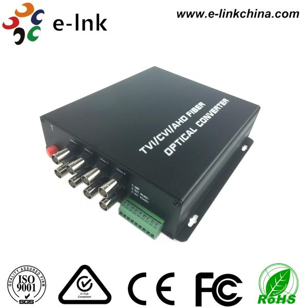 Meio - transmissão de cabo coaxial de Hd Tvi Converte 8 Ch HD-AHD CVI TVI CVBS do modo de operação frente e verso