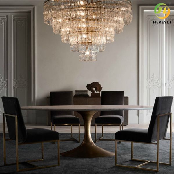 Hotel Lobby Creative Crystal Pendant Chandelier Postmodern Living Room