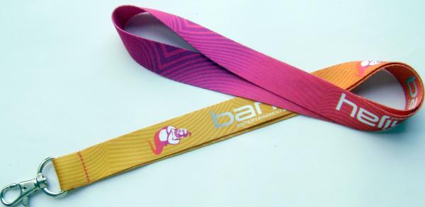 Promotional Dye Sublimation Lanyards , Custom Printed Poyester Neck Lanyard With Logo