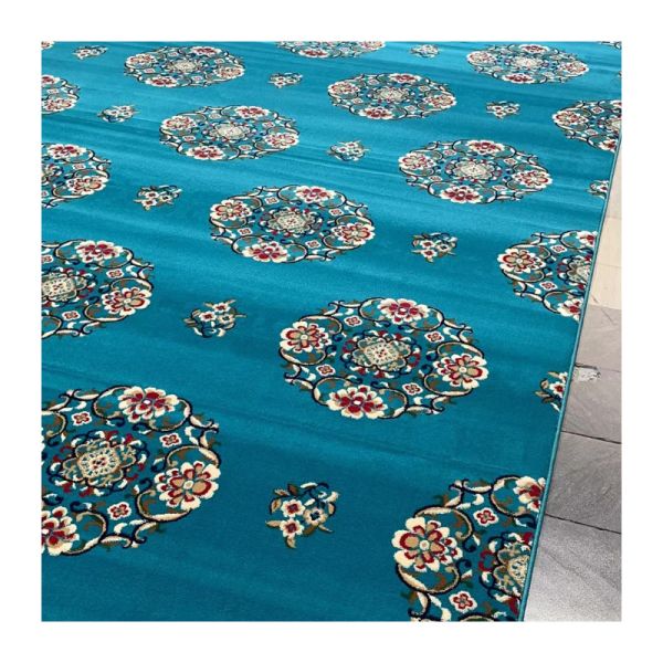 OEM ODM Customized Patterns 4*25 Roll Axminster Mosque Prayer Carpet for Muslim Mosque