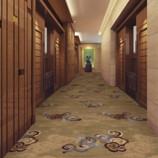7*12 Density Custom Axminster Carpet Hotel Luxury for Commercial Applications