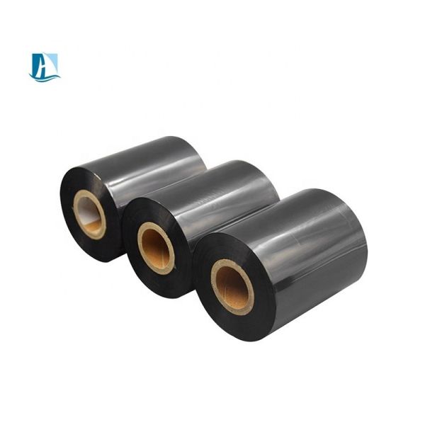 Black Polyester Film Complete Printing Effect with 30*300 Thermal Transfer Ribbon