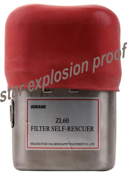 gokang hotsale light weight filter self rescuer, small size and portable use mining breathing apparatus