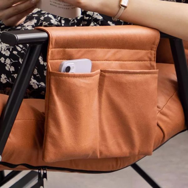 Rocking Chair Living Room Bedroom Lounge Armchair Comfy Accent ,Folding Small Sofa with Side Pockets