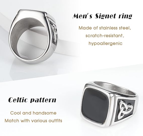 Мужские брачные кольца из нержавеющей стали размер 5 - 10