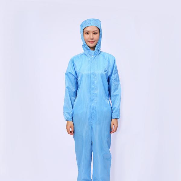 Easy Cleaning Disposable Coverall Suit Soft For Dust Free Clean Room