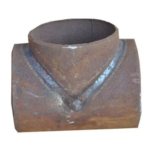 Large Diameter Weldable Steel Pipe Fittings  Customized Butt Weld Tee