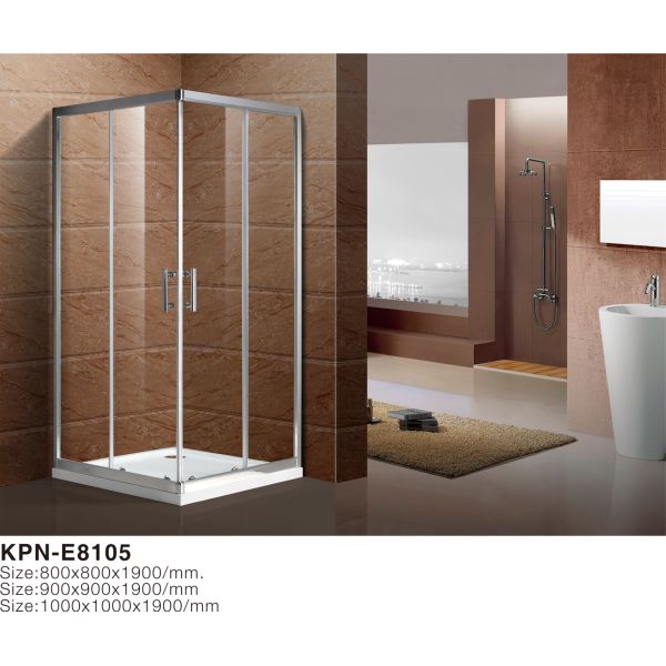 Square 5mm tempered glass 900x900x2000mm Bathroom Curved Corner Shower Enclosure , Shower And Bath Enclosures