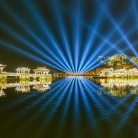 Lâmpadas de fachada lineares LED para iluminação de contorno de edifícios de paisagem