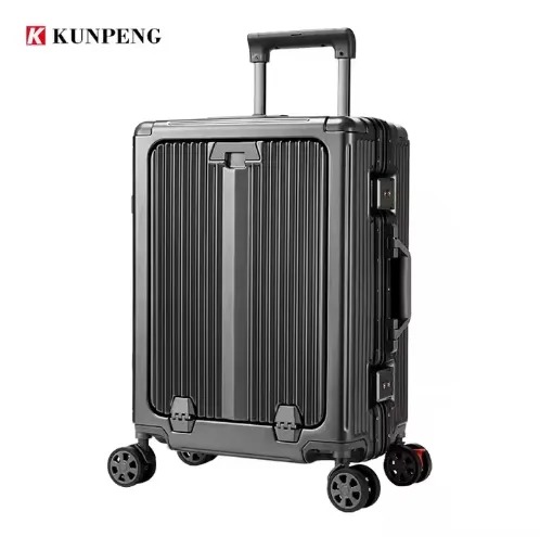 High Quality Luxury Large TSA-Approved Suitcase with Type-C USB Charging Port Durable Lightweight Luggage with Locks