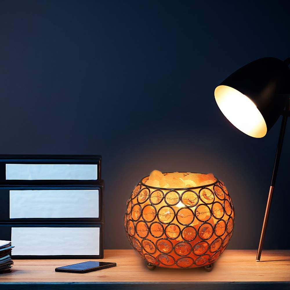свет ночи лампы каменной соли 15W Dimmable теплый желтый
