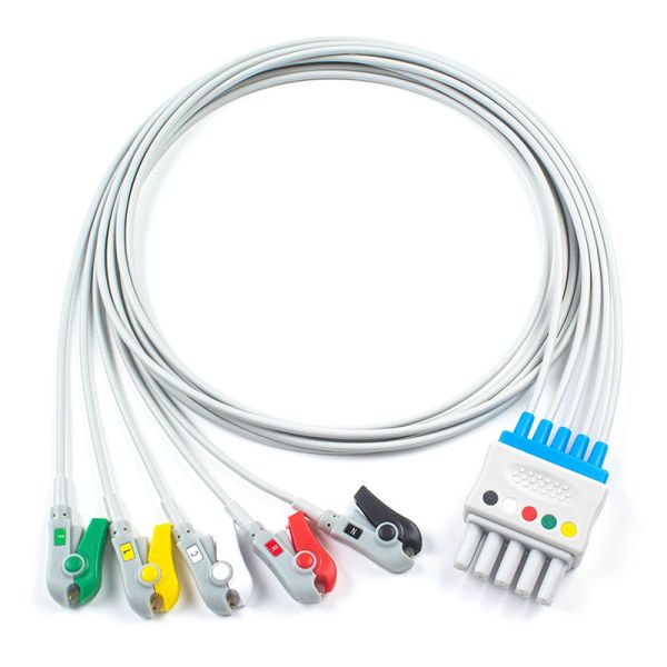 S-iemens Drager ECG Leadwires 5956359 MP03414 Set 5 Lead Grabber Clip To Dual 5