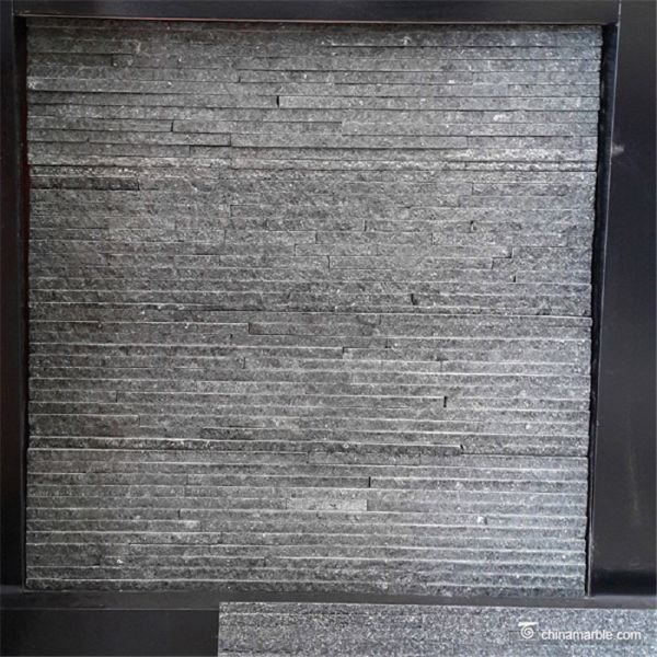 Black Slate / Quartzite Stone Veneer , Natural Stone Thin Stone Veneer Panels
