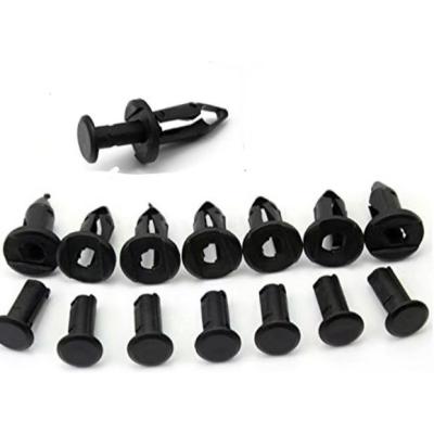 Car Accessories Car Plastic Fasteners Door Panel Trim Fender Clip Push Type Black Auto Retainers Clips