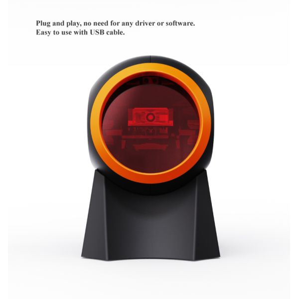 Leitor de códigos de barras 2D de escritório com tamanho de papel A4 máximo para digitalização de códigos de barras de supermercado