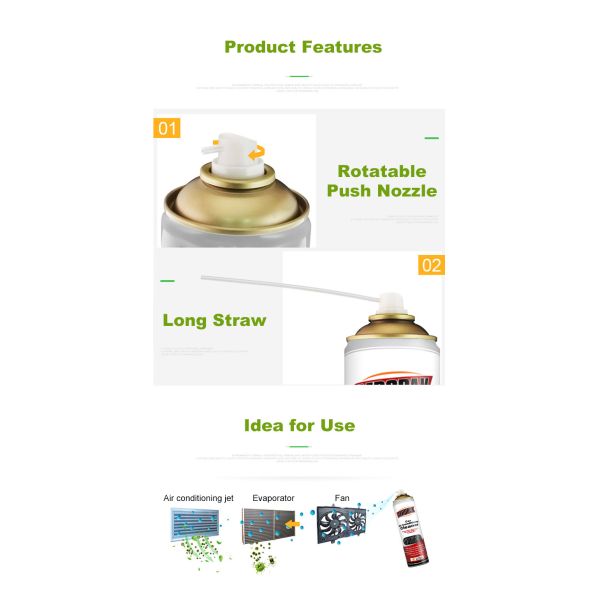 TUV Certifacates Car Air Conditioner Cleaning Spray 500ml