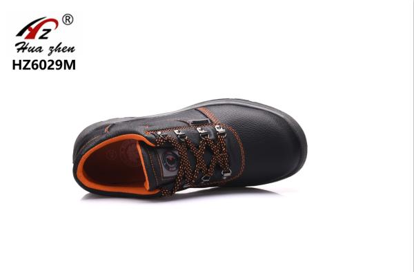 Slip Resistant Men Industrial Safety Shoes Steel Plate For Middle East Market