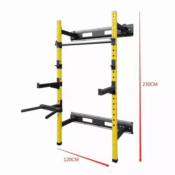 Factory Direct Price Home Gym Fitness Exercise Wall Mount Foldable Gym Accesorios Squat Rack