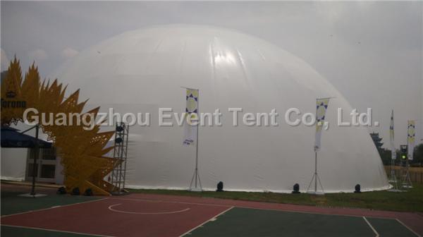 White PVC Giant Geodesic Dome Frame , UV Resistant Geodesic Dome Garden For Party