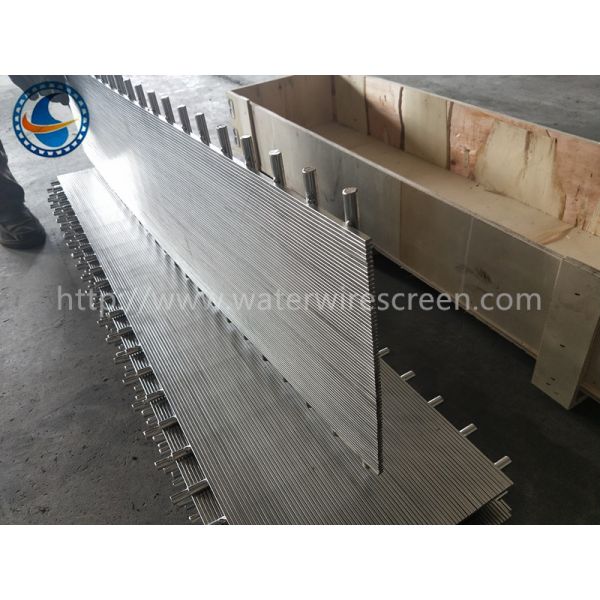 barra plana de la ranura Sus304 Johnson Screens With Round Support de 0.5m m