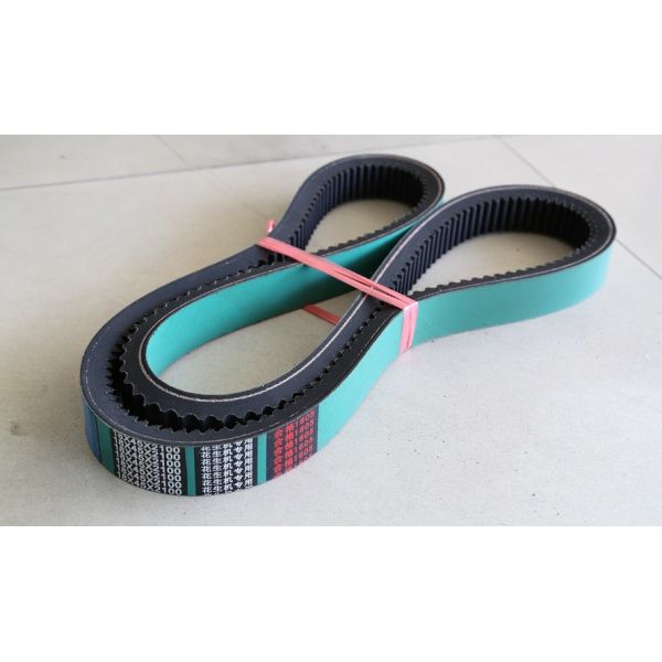 Agricultural Poly Vee Belt , Raw Edge Cogged Industrial V Belts Rubber Material