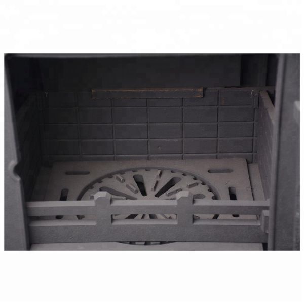 Outdoor Chimney Cast Iron Wood Burning Fireplace European / American Style