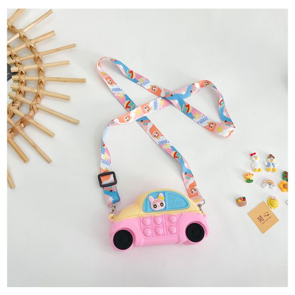 Автомобильный прочный силиконовый кошелек с монетами и легкий портфель для макияжа