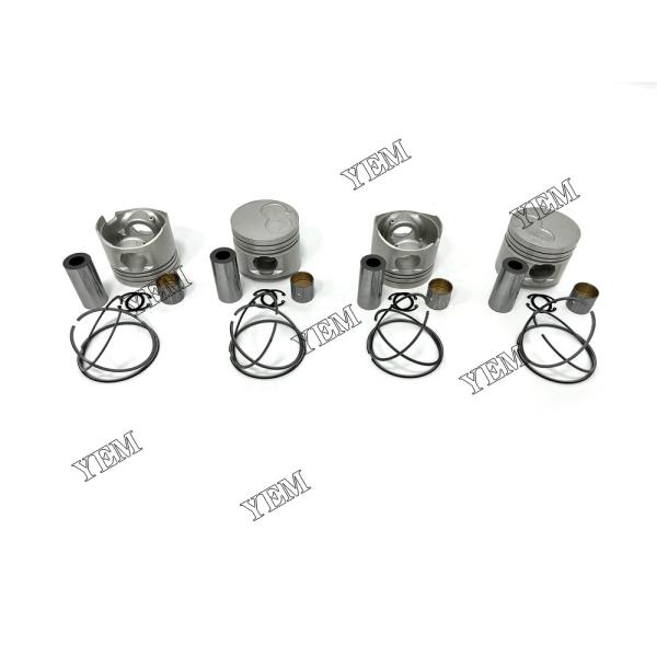 4PCS 1KZ Piston With Rings For Toyota Machinery Parts Excavator