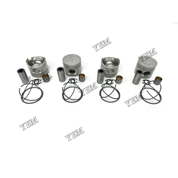 4PCS 1KZ Piston With Rings For Toyota Machinery Parts Excavator