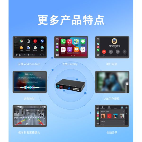 Autoabc Wireless Carplay Android Adapter Compatible with  NBT/CIC for Models E70 F20 X1 X3 F25 F26 F48 Mini X4 X5 X6 F56 F15