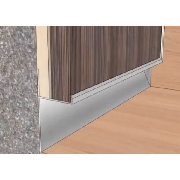 Anodized Waterproof Skirting Boards Wall Skirting Protector Decoration