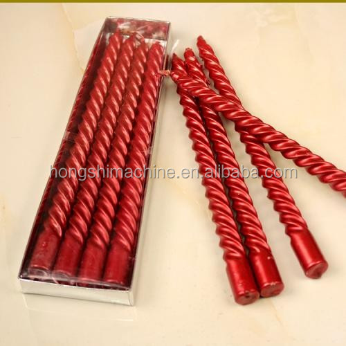 Industrial light birthday candle production machine manual spiral wax candle making moulding machine price