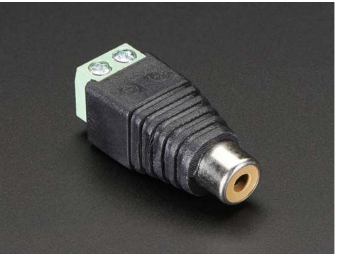 RCA Female Jack Terminal Block Adafruit Industries 2793 Screw Terminal Composite Video Audio Connector