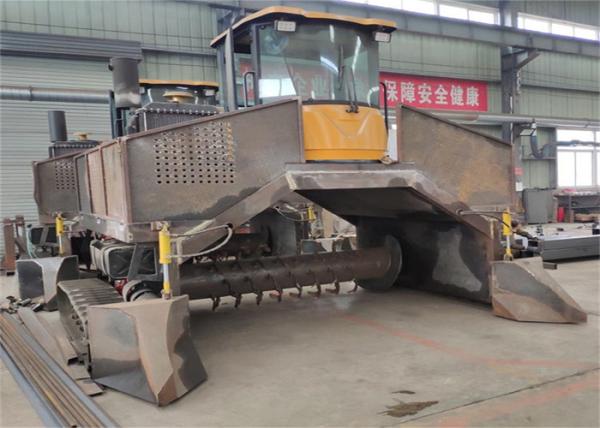 162kw Diesel Engine 2000m³/H Compost Turner Machine
