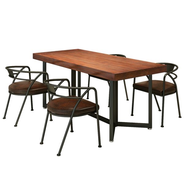 Home Furniture 4 Chairs and Table Set in Chinese Style for Dining Room or Restaurant