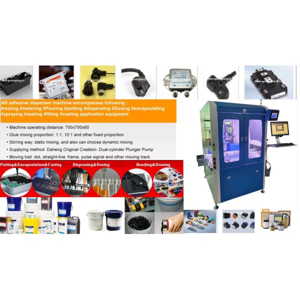 AB Resin Metering Mixing Dispensing Machine Glue Dispensing Robot