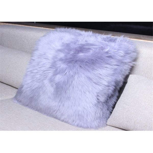 Желтый валик пола овчины с молнией, подушками места Ламбсвоол мягкими расплывчатыми 