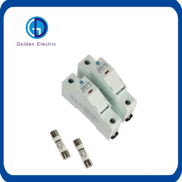 Detentor de fusível de trombeta para sistema de energia solar 10*38mm Dimensão do fusível Sistema solar DC